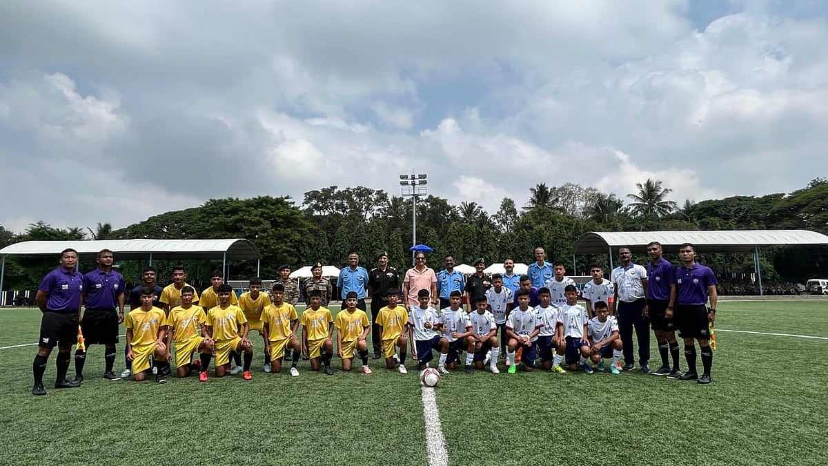Subroto Cup sub-junior boys tournament in Bengaluru. - Photo: X | @tracomiaf